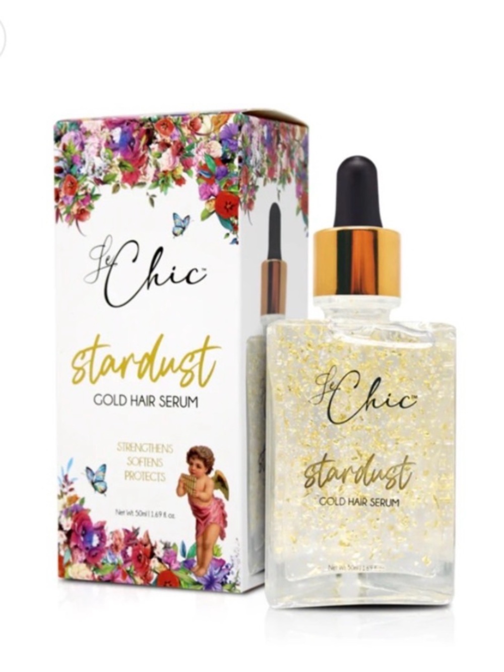 NEW Le Chic Stardust Gold Hair Serum – Gold, Clear, Black